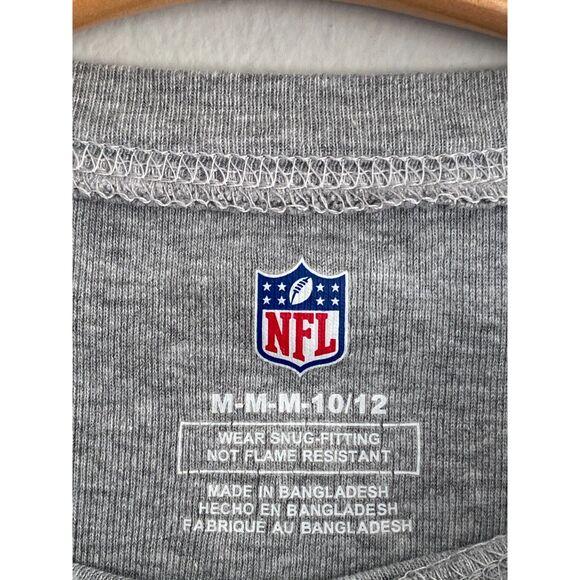 NFL Team Apparel Arizona Cardinals Gray Long Sleeve Kid's Medium Youth 10/12 - Picture 2 of 3